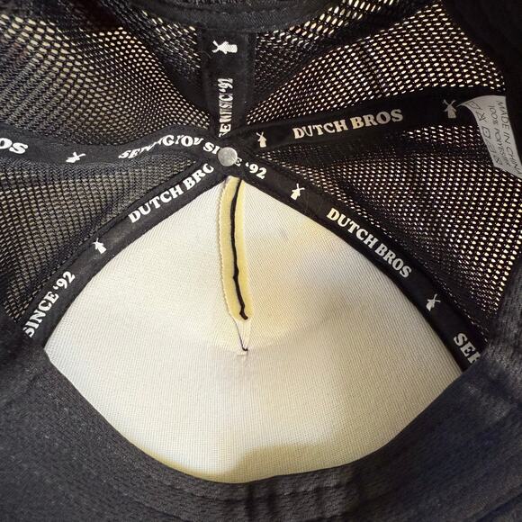 Dutch Bros Drink More Coffee Trucker Hat Black One Size Adjustable Baseball Cap - Picture 8 of 8